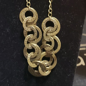 Brass Necklace w/ Earrings